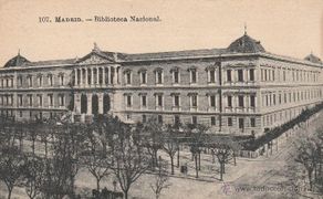 Postkarten: Nº 15049 POSTAL BIBLIOTECA NACIONAL MADRID